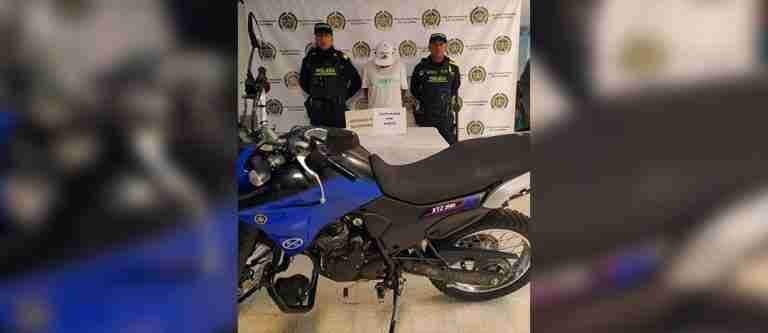 Se robó una moto del Tránsito de Envigado y lo capturaron