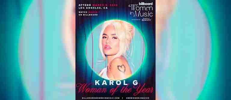 Karol G será premiada como la ‘Mujer del Año’ 2024 de Billboard