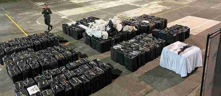 ¡Gran golpe! Más de ocho toneladas de cocaína fueron incautadas en la última semana