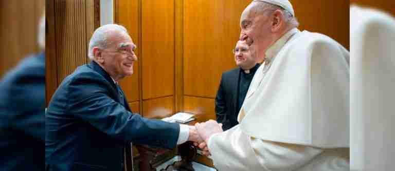 El papa recibió a Martin Scorsese en el Vaticano: Hablaron sobre Jesús