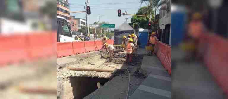 Avanza la reparación de infraestructura de saneamiento en Itagüí