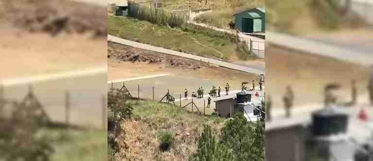 Así inició en incendio en el campo de tiro del Batallón Pedro Nel Ospina