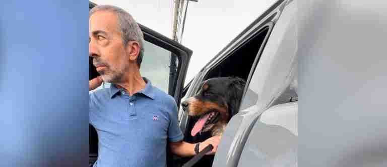 Mujeres rescatan a un perro Bernés de la Montaña de morir en la vía Bogotá – Cota