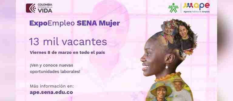 ExpoEmpleo Sena Mujer tiene 13.000 vacantes de empleo disponibles en todo el país
