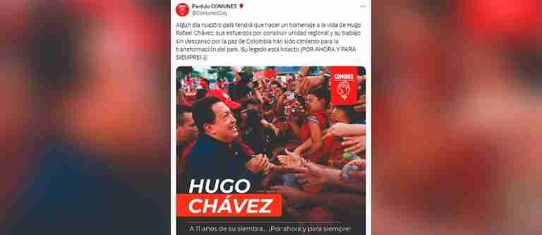 Homenaje a Hugo Chávez. La polémica propuesta del partido de las ex FARC
