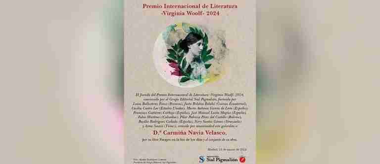 La colombiana Carmiña Navia ganó el Premio Internacional de Literatura “Virginia Woolf”