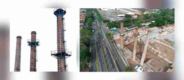 Envigado emite concepto para la conservación de las chimeneas 1 y 2 de Peldar