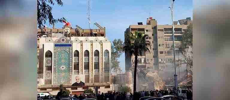 La embajada iraní en Siria fue bombardeada: ambos países acusan a Israel