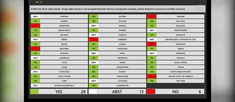 Consejo de DD. HH. de la ONU pide detener la venta de armas a Israel