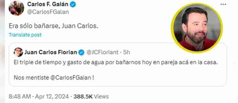 “Era solo bañarse, Juan Carlos” la sarcástica respuesta del Alcalde de Bogotá a un ciudadano