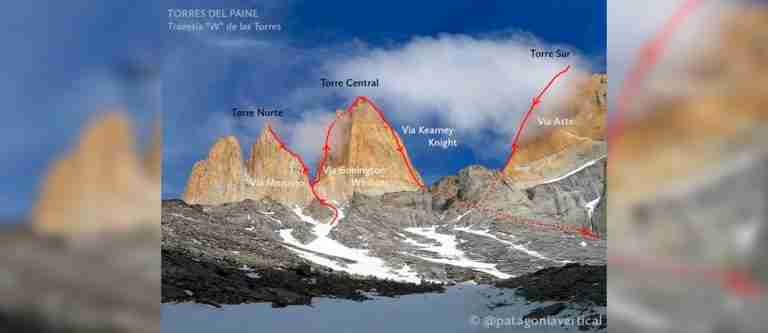 El belga que conquista las cuatro torres del Paine en tiempo récord