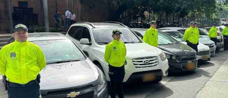 Recuperaron 10 vehículos robados que iban a ser vendidos en Medellín