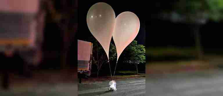Corea del Norte envía globos con basura a Corea del Sur: “Al parecer, son excrementos”
