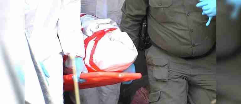 En Piedecuesta hallaron el cadáver de una mujer que estaba tapado por arena 