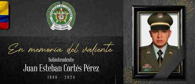 Por el homicidio del Policía en Medellín, se decretó tres días de duelo y se ofrece millonaria recompensa por información de los asesinos