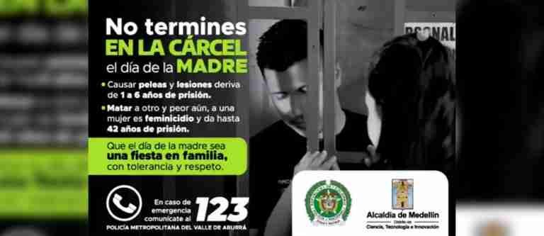 Con 1.000 policías se acompañará el Valle de Aburrá para la celebración del Día de la Madre