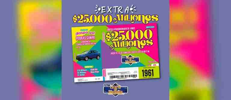 La Lotería de Medellín lanza su sorteo extraordinario de junio
