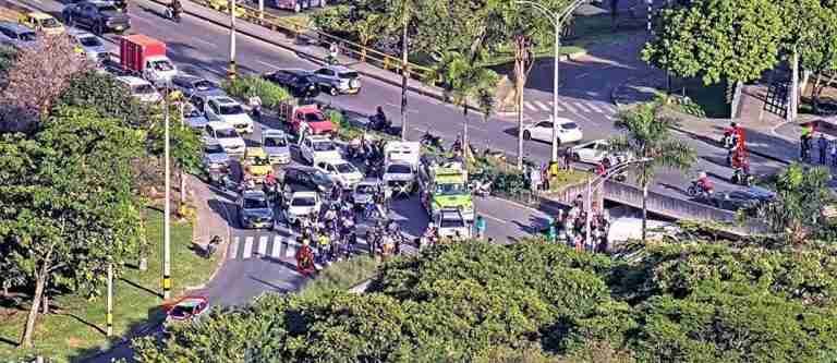 Una motociclista falleció en un accidente de tránsito en Medellín