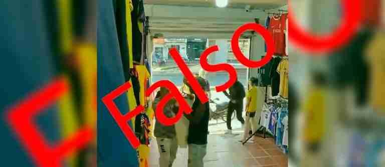 Video de un robo que se hizo viral en redes es falso