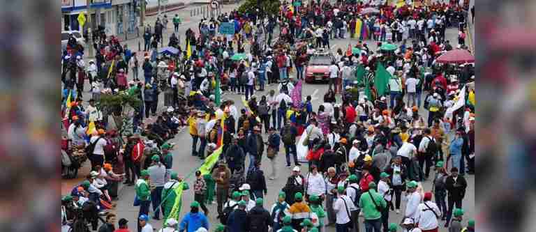 En paro permanente, Fecode se toma Bogotá