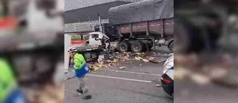 Impresionante accidente en el sector EL Trapiche de Barbosa