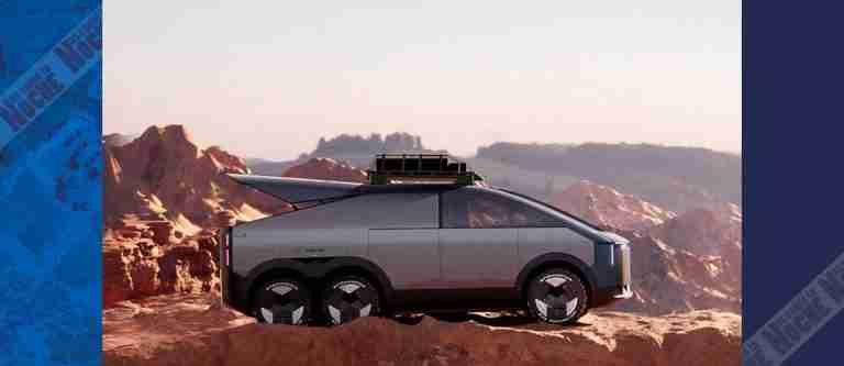 ¿China lo hace de nuevo? Así luce su propio Tesla Cybertruck