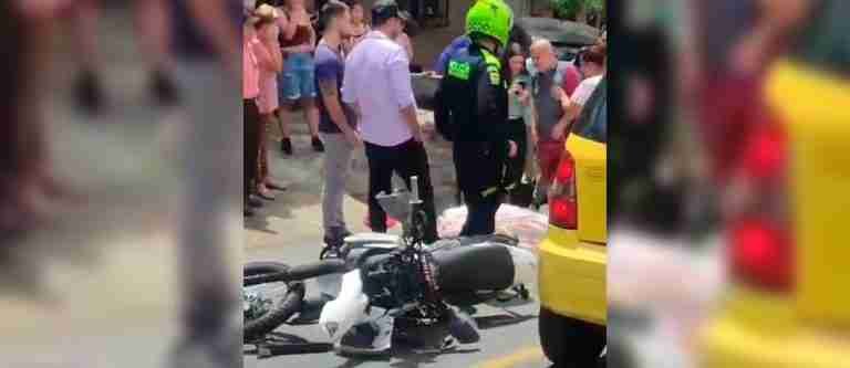 Motociclista que estaba haciendo piques mató a una mujer en San Antonio de Prado