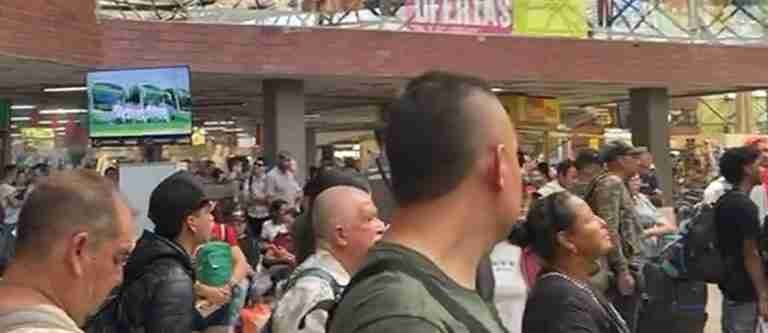 Crisis en la Terminal del Norte  por las protestas en Buriticá