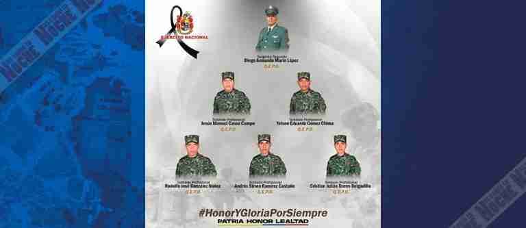Seis soldados fueron asesinados en Valdivia por el EMC
