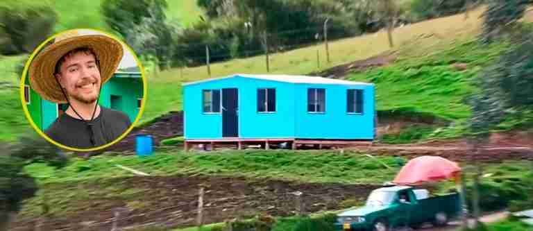 Mr. Beast construyó y regaló 100 casas en Latinoamérica