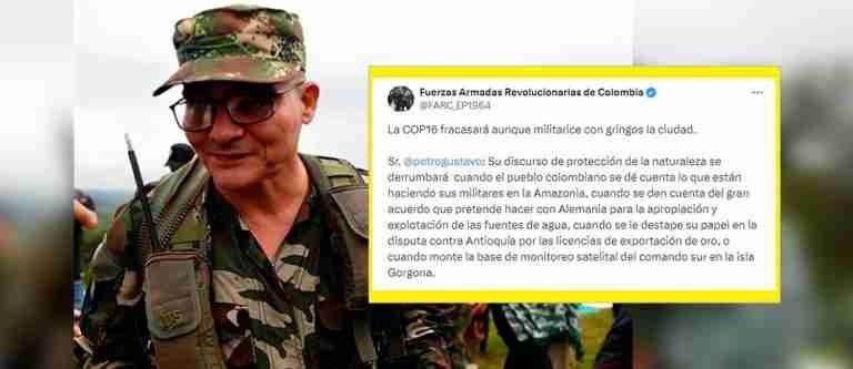 La COP 16 en alerta máxima por amenaza de ‘Iván Mordisco’