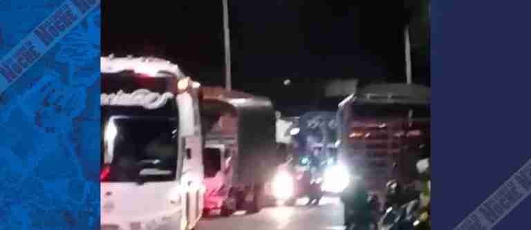 Bloqueo en la Vía Manizales – Medellín, suspendió el aumento del peaje en Supía