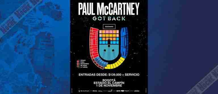 Paul McCartney regresa a Colombia con su gira ‘Got Back’