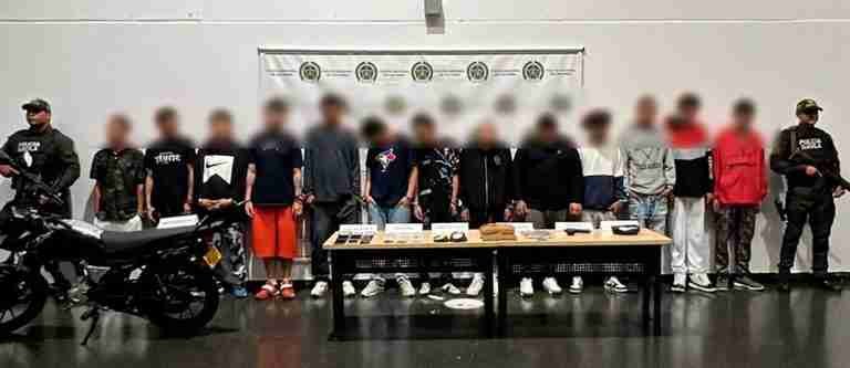 Capturaron a 13 personas por extorsión: tenían azotado el comercio de Itagüí