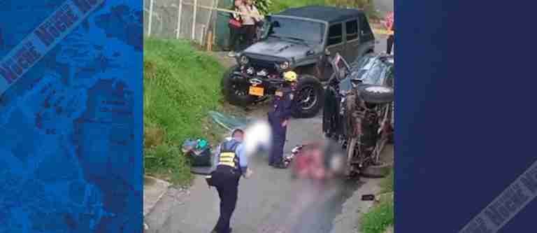 Grave accidente dejó dos muertos y cuatro heridos en Copacabana 