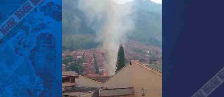 Actualización: el incendio en Bello dejó 11 casas afectadas y un lesionado