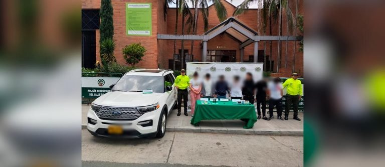 Judicializadas 7 personas, acusadas de cometer millonarios atracos en Colombia