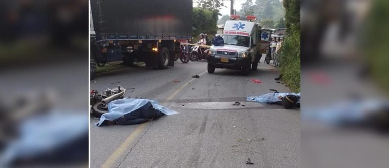 2 hombres murieron en un accidente de tránsito registrado en El Peñol