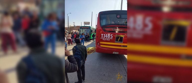 Un peatón murió al ser arrollado por un articulado de Transmilenio 