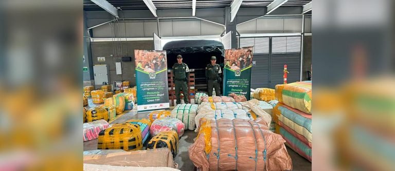 La Policía incautó una mercancía ilegal por un valor superior a los 1.300 millones de pesos