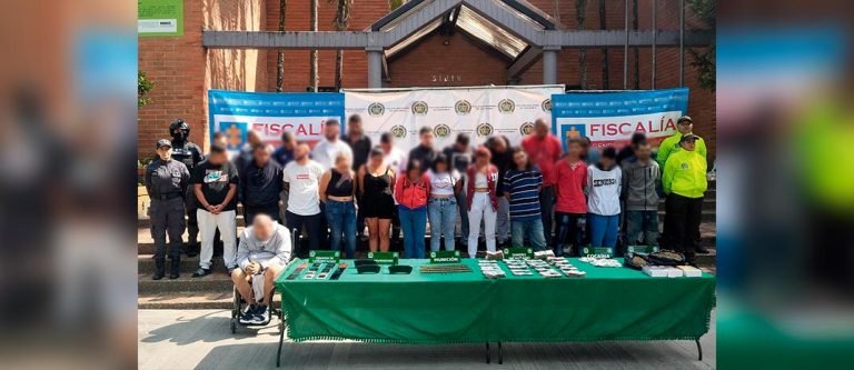 Golpe al GDO Robledo dejó 25 capturados y la incautación de una millonaria suma de dinero