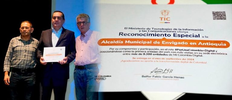 Envigado Ganó el primer puesto en el reto ‘Por Una Colombia más Digital’ del Ministerio de las TICS 