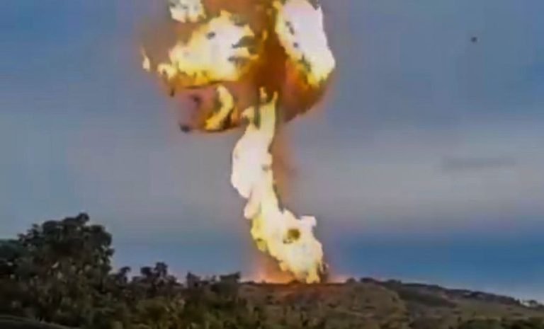 Así fue la erupción del volcán en Turbo