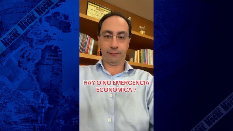 ¿Hay emergencia económica?