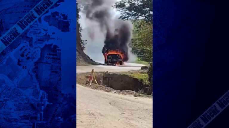Sin palabras: en Norte de Santander asesinan a un conductor y le prenden fuego al vehículo