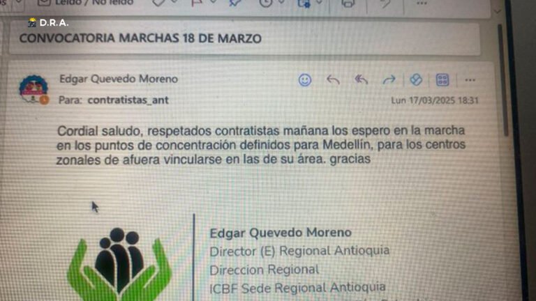 ¿ICBF presiona a marchar?