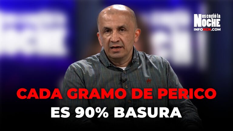 El 90 % de cada gramo de perico que se vende, en su mayoría, es basura: William Echavarría, farmacólogo