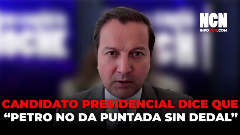 Candidato presidencial dice que “Petro no da puntada sin dedal, ahí no hay nada que corresponda a una trasnochada o una emparrandada”