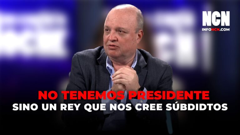 Nosotros no tenemos presidente, tenemos un monarca, tenemos un rey que cree que todos somos sus súbditos: Jorge Vélez