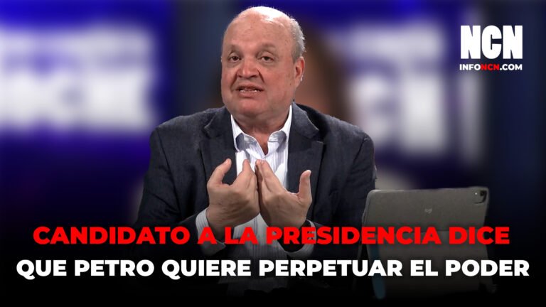 Por estas razones es que David Luna, candidato presidencial, manifiesta que Gustavo Petro se quiere perpetuar en el poder